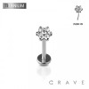 MULTI CZ FLOWER IMPLANT GRADE TITANIUM THREADLESS PUSH IN LABRET SET